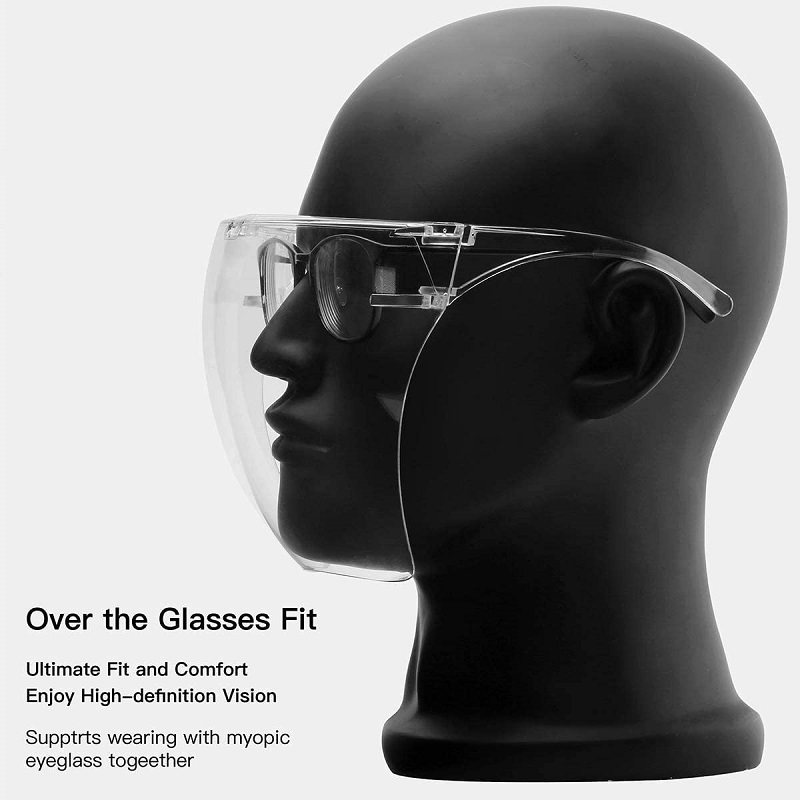 Goggle antinebbia Unisex visiera visore pieno viso viso protettivo occhiali